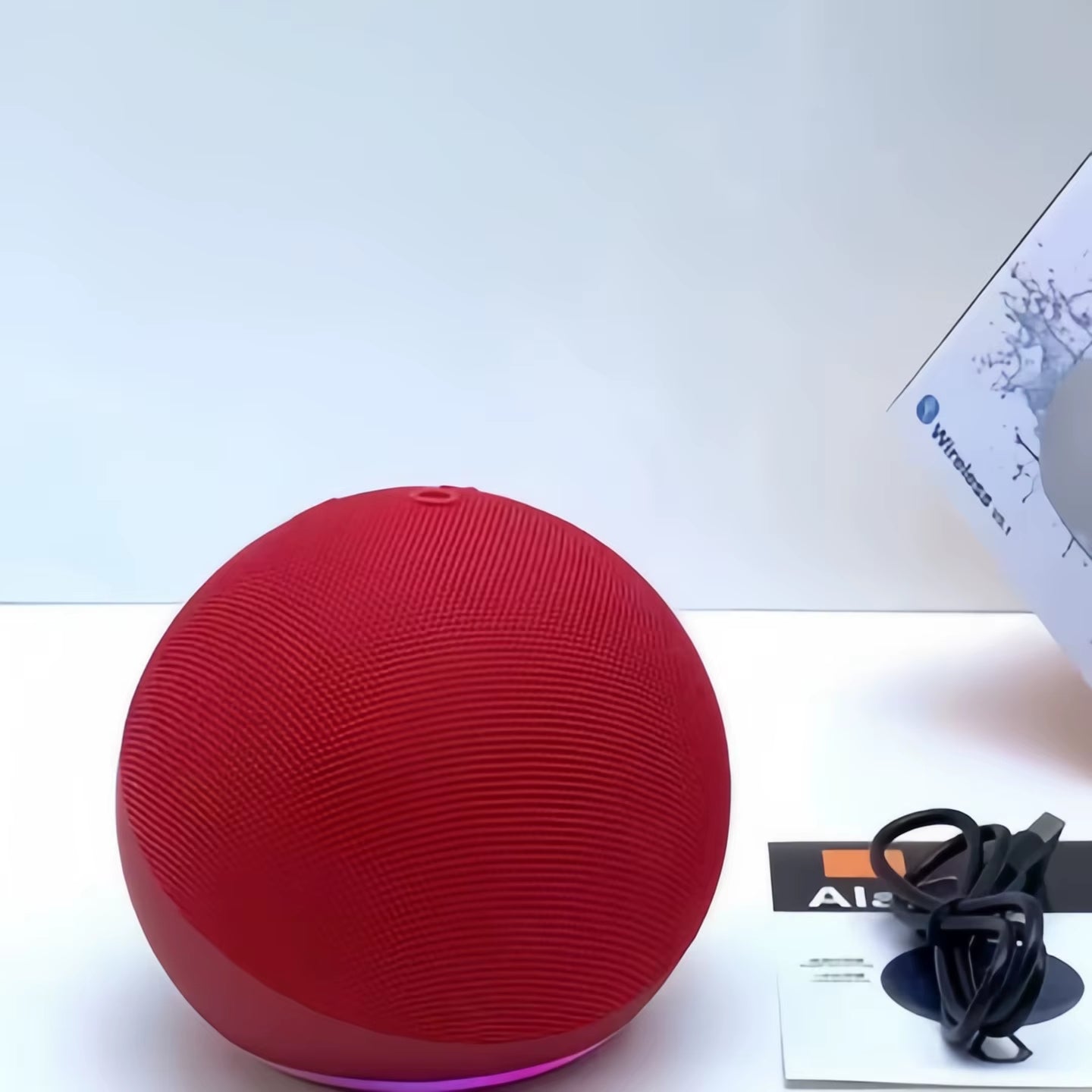 5Th Generation Echo Dot Smart Portable RGB LED for V5.1 Wireless Mini Subwoofer Outdoor Parties DC Metal Plastic Battery