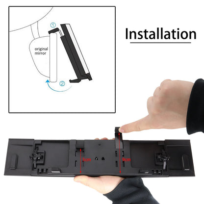 Car Truck Van Wide Angle Auxiliary Large Vision Interior Rearview Convex Mirror Blind Spot Blindspot Clipon Rear Seat Baby Watch