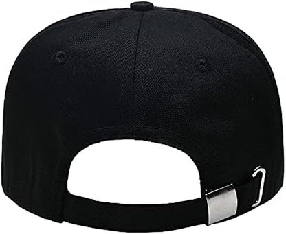 BEST METERIAL Fit Tesla Hat Baseball Cap, Baseball Cap for Men and Women Hat Travel Cap for Tesla Accessories… (Black White)