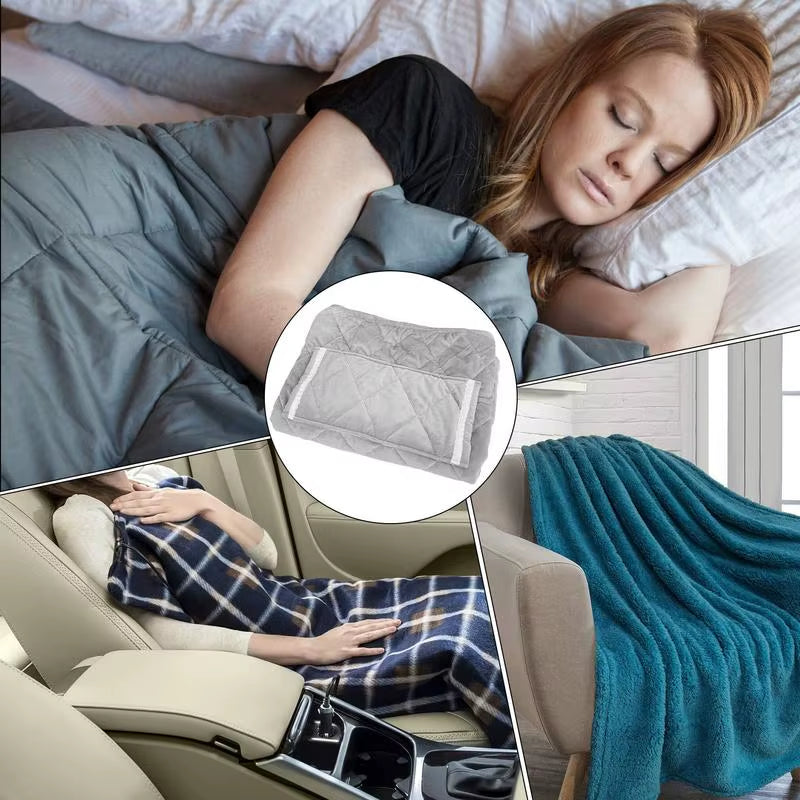 Battery Operated Heated Blanket Washable Heated Throw Electric Blanket Heated Throw Blanket Rechargeable Electric Throw For