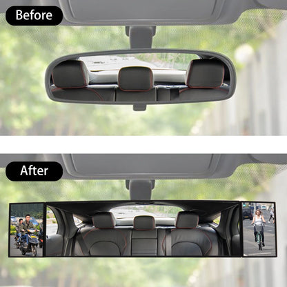 Car Truck Van Wide Angle Auxiliary Large Vision Interior Rearview Convex Mirror Blind Spot Blindspot Clipon Rear Seat Baby Watch