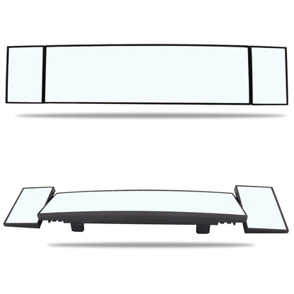 Car Truck Van Wide Angle Auxiliary Large Vision Interior Rearview Convex Mirror Blind Spot Blindspot Clipon Rear Seat Baby Watch